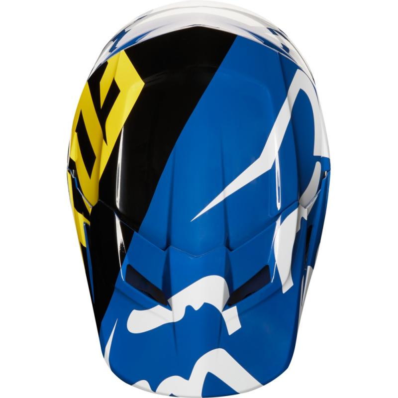 Yth V1 Race Helmet, Ece Blue