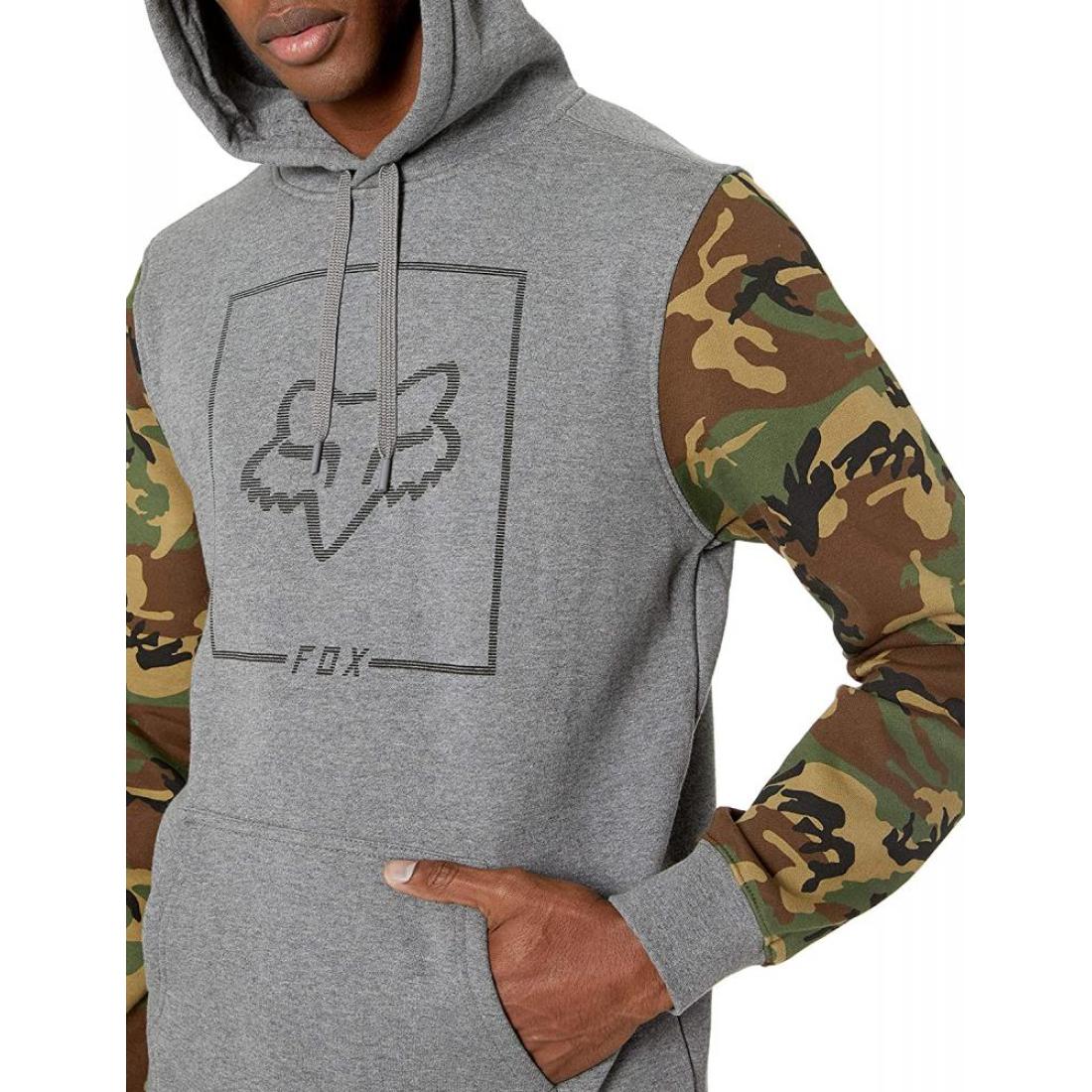 CHAPPED CAMO PULLOVER FLEECE HTR GRAPH