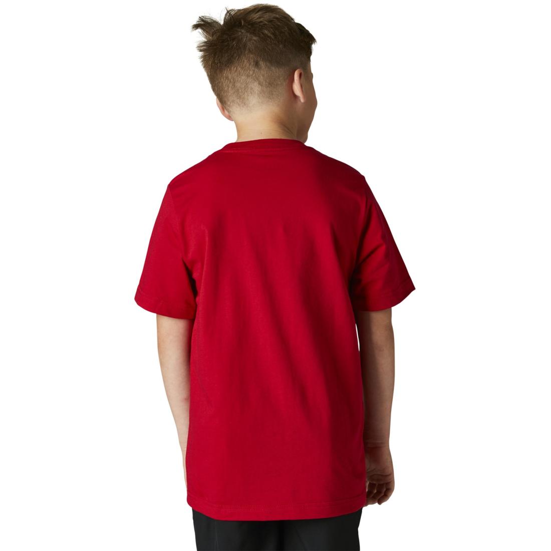 Youth Legacy Ss Tee Flame Red
