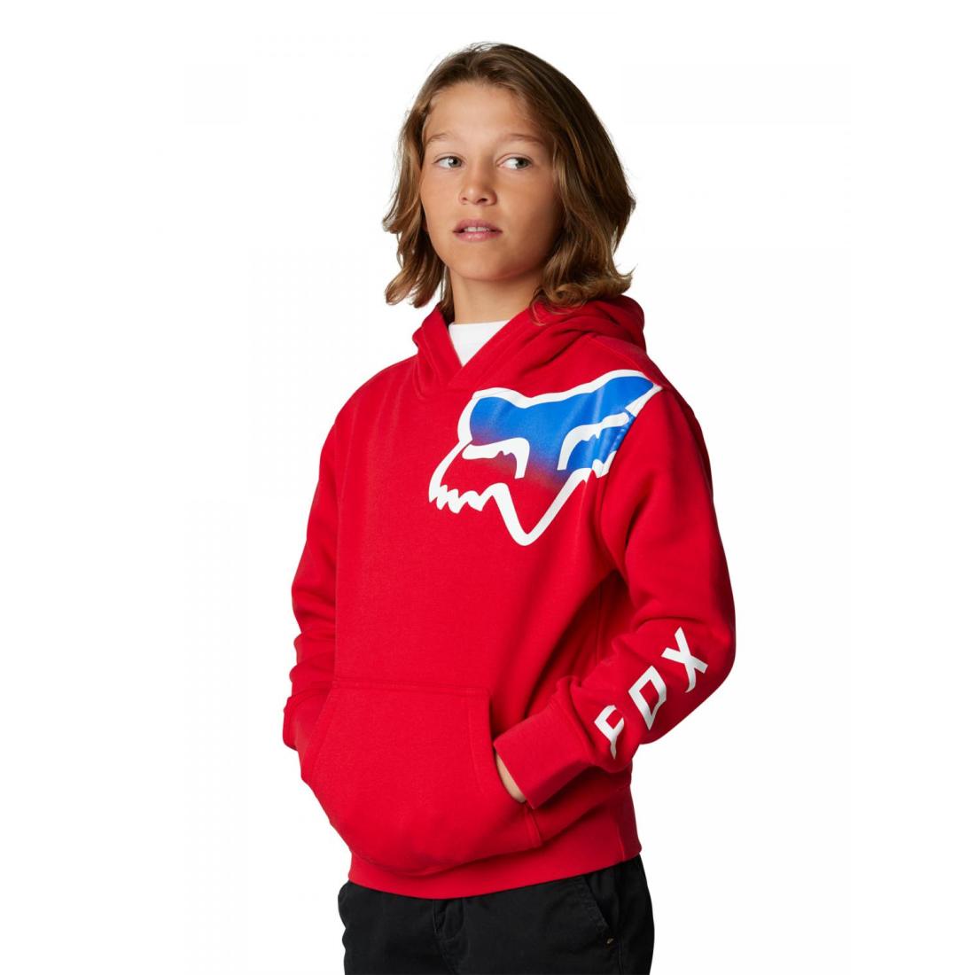 Yth Toxsyk Pullover Fleece Flame Red