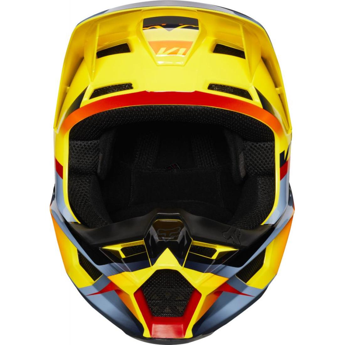 V1 Motif Helmet Yellow