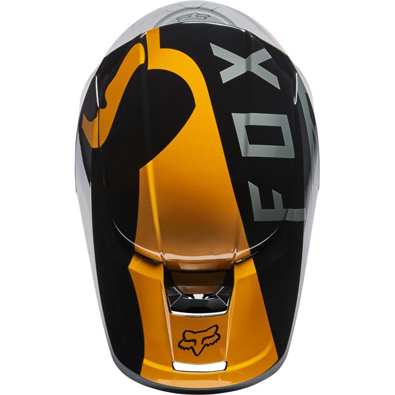 Yth V1 Skew Helmet, Ece Black/Gold