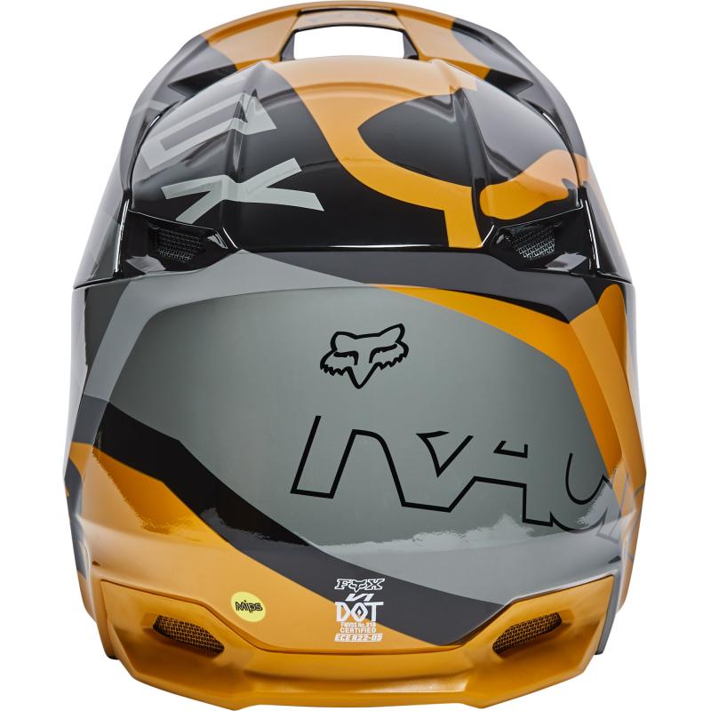 Yth V1 Skew Helmet, Ece Black/Gold