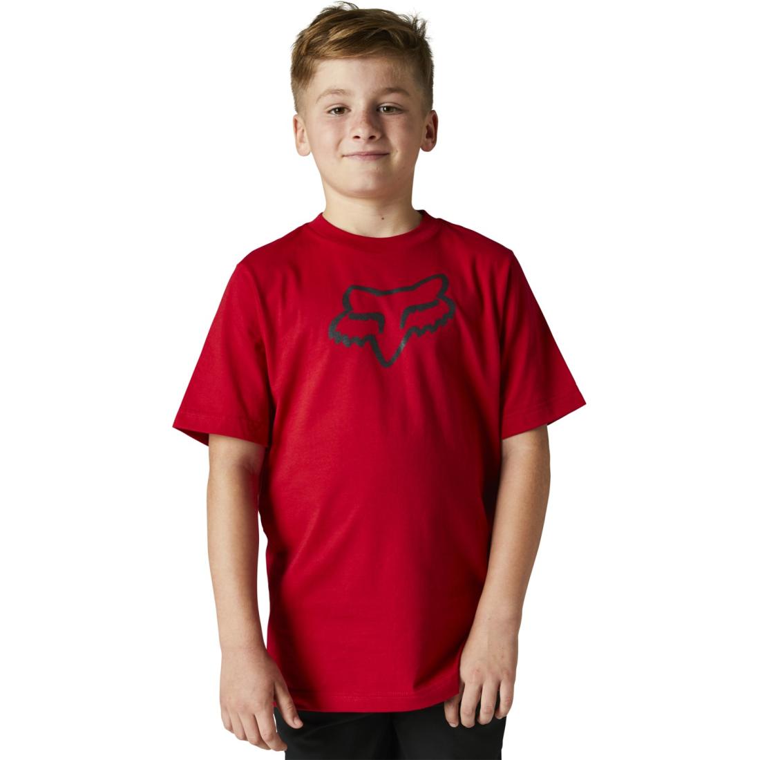 Youth Legacy Ss Tee Flame Red
