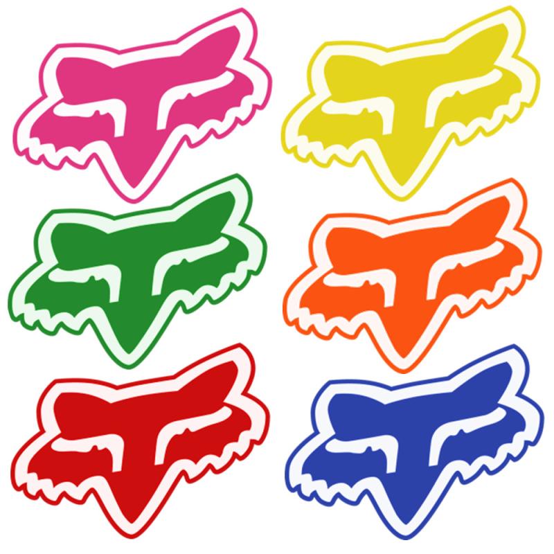 Head Sticker - logo FOX, 8cm, barvy různé